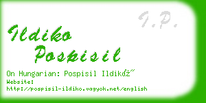 ildiko pospisil business card